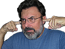 plugging my
ears